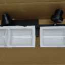 5-Light Bathroom Light Fixtures, 30 Inch Black Vanity Light with Cylinder Clear Glass Shade, Modern Vanity Lighting Fixtures Over Mirror, VL143-MB-5