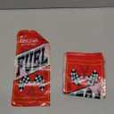 Teling 100 Pcs Race Car Fuel Can Popcorn Treat Bags Racing Car Cellophane Candy Cookie Snacks Bags with Twist Checkered Flag Themed Decorations Birthday Party Supplies