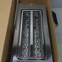 Mueller UltraToast Full Stainless Steel Toaster 4 Slice, Long Extra-Wide Slots for Bagels and Waffles, 6 Browning Levels, LED Display, Cancel/Defrost/Reheat Functions & Removable Tray, Kitchen Gadgets