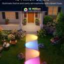 Govee Outdoor Pathway Lights 2 Lite, 8 Pack, 190 Lumens, IP67 Waterproof | 16 Million Colors, 60+ Scene Modes, for Path, Landscape Lighting, Outdoor, Compatible with Alexa, Google Assistant, Matter