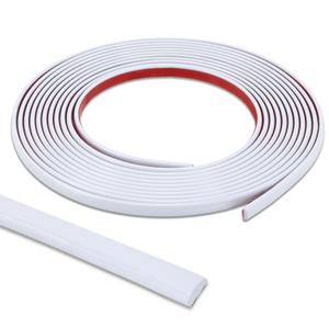 2 x Lunghaa Peel and Stick Matte White Finish Molding Trim, 393.7" x 0.31" Flexible Decoration Strip for Wall, Tile Edge, Mirror, Cabinet, Furniture and DIY Home Decor