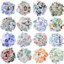 640 Pieces Watercolor Various Theme Stickers Pretty Scrapbook Stickers Including Four Seasons Forest Flower Animal The Sea for DIY Scrapbook Planners Calendars Travel Case Laptop (Warm Style)