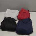 4 Pack Boys Sweatpants Cotton Fleece Lined Boys Athletic Joggers, Active Sweat Pants with Pockets Drawstring for Kids Youth (Large, Black, Navy Blue, Gray, Burgundy)