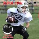 Youth Football Gloves Kid Receiver Gloves Boys Girls Unmatched Grip Great Gift (Black and White)