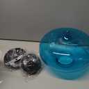 Glass Farmhouse Ceiling Light - Modern Glass Flush Mount (10*8" Stalactite, Blue)