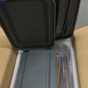 8-Piece Deep Glass Baking Dish Set with Plastic lids,Rectangular Glass Bakeware Set with Lids, Baking Pans for Lasagna, Leftovers, Cooking, Kitchen, Freezer-to-Oven and Dishwasher, Gray