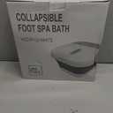 Collapsible Foot Spa Bath with Heat and Massage Rollers, Bubble, Foot Pedicure Kit, Temperature Control, Red Light, Pedicure Foot Spa, Foot Bath