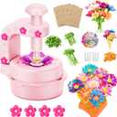 Fabric Flower Bouquets Toys,DIY Craft Kits for Kids,Arts and Crafts Toy for 3+ Year Old Girls,Flowers Market Toy,Build Your Flower Bouquet,Educational Preschool Learning Toys for Birthday,Christmas