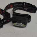 LHKNL Headlamp Flashlight, Lumen Ultra-Light Bright LED Rechargeable Headlight with White Red Light, 2-Pack Waterproof Motion Sensor Head Lamp,8 Modes for Outdoor Camping Running Hiking Fishing (Black)