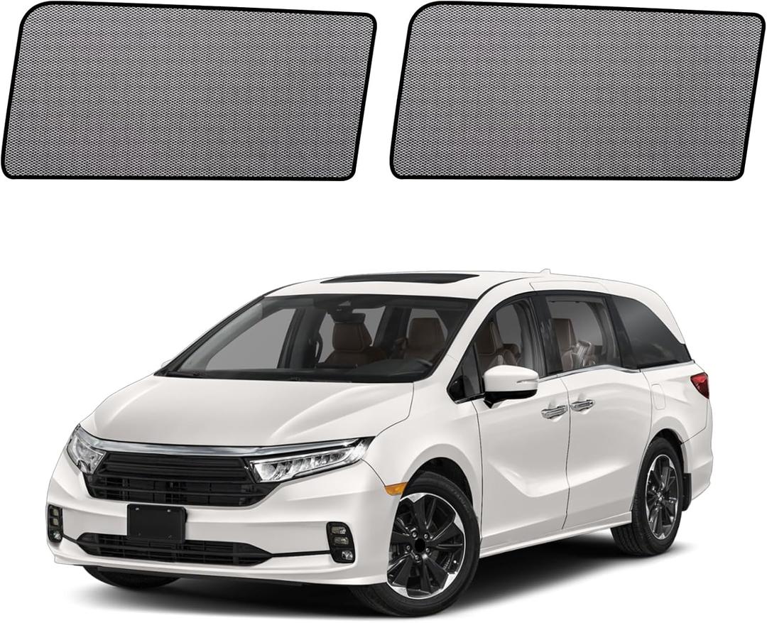 Car Window Shades for 2018-2024 Odyssey - Rear Side Window Sun Shade for Baby, Breathable Mesh Privacy Window Covers, UV Protection & Heat Insulation for Travel, Napping, Camping