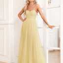 Women's Sparkly Prom Gowns Glitter Sequin Tulle A Line Long Formal Evening Gown Dresses High Waist Maxi Party Dress (XL)