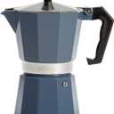 Primula Classic Stovetop Espresso and Coffee Maker, Moka Pot for Italian and Cuban Caf Brewing, Greca Coffee Maker, Cafeteras, 6 Espresso Cups, Blue (6 Cup)