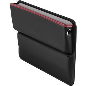 LEIWOOR Car Seat Gap Filler OrganizerMultifunctional PU Leather Console Side Pocket Organizer for Cellphones,Cards,Wallets,Keys (Black)