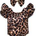 Toddler Girl Baby Ruffles Mermaid Fish Scale Swimsuit One Piece Swimwear Bathing Sunsuit, 90