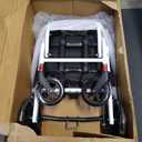 Super Lightweight Transport Wheelchair. Easy to Travel, Locking Hand Brakes, User-Friendly, Folding, Portable. for Adults or Child (up to 220lbs)