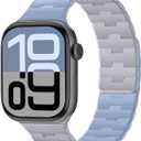 Bandletic Dual Sided Wear Magnetic Silicone Bands Compatible with Apple Watch SE Band 44mm 45mm 46mm 49mm 42mm(Series 3 2 1) Men Women, Sport Straps for iWatch Series 11 10 9 8 7 6 5 4 SE Ultra 3 2 1
