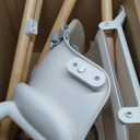 6 in 1 Baby High Chair, Convertible Wooden High Chairs/Booster Seat for Babies and Toddlers, Baby Feeding Chair with 5-Point Harness/Double Removable Tray & Adjustable Footrest (Beige) (Khaki)