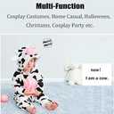 Baby Animal Costumes Unisex Toddler Outfit Halloween Dress Up Romper (4-5T/Height 42"-45", Cow)