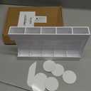 Acrylic Straw Holder for Cabinet Door 9.5”- Transparent Reusable Tumbler Straw Organizer Storage, Clear Small Kitchen Organization Accessories Container Rack, Ultra Sticky Cupboard Door Mounted