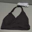 YEOREO LuxFlow Cross Over Workout Halter Sports Bra for Women Backless Gym Bra Padded (black, S)