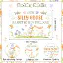 Silly Goose Baby Shower Decorations A New Silly Goose Is About To Be On The Loose Backdrop Banner Balloon Garland Kit Cute Goose Floral Gender Reveal Decor Geese Fun Farm Animal Flower Party Supplies