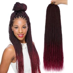NAYOO Senegalese Twist Crochet Hair - 8 Packs 18 Inch Crochet Hair For Black Women, 35 Strands/Pack Small Twist Crochet Braids Hair Hot Water Setting, Braid Hair Extensions Crochet(18 Inch, 1B/BUG)