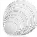 New Star Foodservice Restaurant-Grade Seamless Aluminum Pizza Baking Screen, 16 Inch, Pack of 6