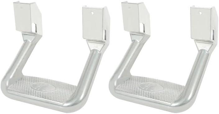 ECOTRIC Universal Side Step Compatible with Chevy (Chevrolet), Ford, Toyota, GMC, Dodge RAM, Jeep, Set of 2, Polishing Aluminum Silvery