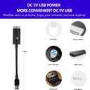 USB Star Light Sound Activated Projector, 3 Colors + 9 Lighting Effects, Aevdor Auto Roof Star Romantic USB Night Light for Bedroom, Car, Party, Ceiling and More- Plug and Play (Red & Green)