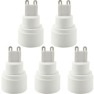 5PCS G9 to E14 Adapter G9 to European Chandelier Lamp Base E14 Socket Adapter Converter