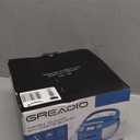 Greadio Boombox CD Player Cassette Player Combo, Boom Box Portable CD Players for Home with Bluetooth, Support AM FM Radio/Remote Control/AUX/USB/Earphone, AC/Battery Operated, LCD Display (Blue)