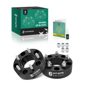 YHTAUTO 5x5.5 to 5x5 Wheel Adapters 2 Inch for Dodge, Ford