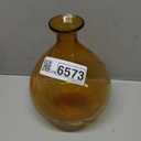 Home Decor Collection 5.7" Amber Translucent Glass Indoor Tabletop Vase by Home Decor Collection