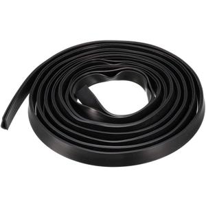 sourcing map Black Silicone U-Channel Edge Trim Seal Strip, 3m Length, Fits 1/8–13/64 Inch Edge, Protective Rubber Gasket for Edge Protection