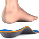 Kelaide Arch Support Insoles Relief Plantar Fasciitis, Comfort Orthotic Inserts for Flat Feet, Feet Pain, Pronation, Shoes Insoles for Men and Women Blue (Mens(10-10.5)/Womens(12-12.5))