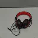 Noot products Kids Headphones with Microphone K12 Stereo 5ft Long Cord with 85dB/94dB Volume Limit Wired On-Ear Headset for iPad/Amazon Kindle,Fire/Toddler/Boys/Girls/School (Red Black)