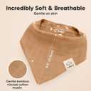 KeaBabies 8-Pack Muslin Baby Bibs for Boys, Girls - Muslin Bandana Drool Bibs for Baby Girl & Boy, Drooling Newborn, Teething Toddler, Infant 0-36 Months, Soft Cotton Extra Absorbent (Mirage)