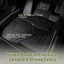 Priprilod Floor Mats Fit for Acura MDX 2007-2013 All Weather Protector TPE Floor Liners Custom Fit Car Mats Non-Slip