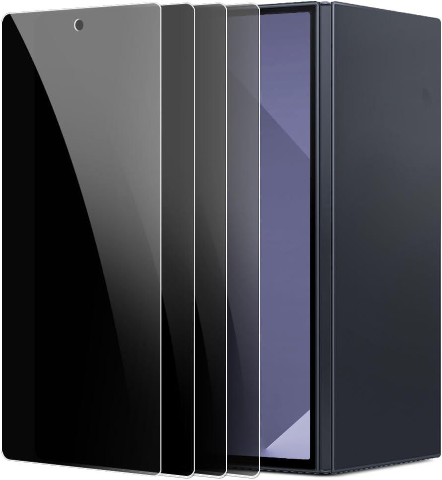 4 Pack Privacy Screen Protector Compatible with Samsung Galaxy Z TriFold [Front Screen Only] Ultra Thin 9H Glass Coated PET Hybrid Film [27 Anti-Spy] [Unbreakble] Scratch Resistant, Case Friendly, Easy Install