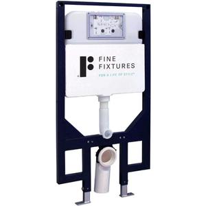 Fine Fixtures Insulated Universal Wall Hung Toilet Tank, Designed to fit all wall type construction, 2x4" framing as well as 2x6"
