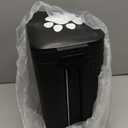 Dog Poop Trash Can Outside, 2.7Gal Dog Waste Trash Can with Lid, Foot Pedal, Dog Waste Container with 20 Bags, Pet Poop Bucket with Soft Close for Backyard Odor Control, Black