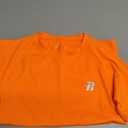 Runhit Boys Compression Shirt Short Sleeve Youth Basketball Undershirt Kids Quick Dry Athletic Base Layer T-Shirt Orange L