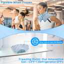 Large Gel Ice Pack & Microwavable Heating Pad for Neck Shoulder Upper Back Pain Relief - Reusable Weighted Cold Pack for Injuries - Hot & Cold Compress Therapy for Swelling, Bruises, Surgery (Nsf-gray)