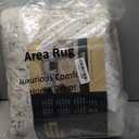 8x8 Washable Round Rug Beige Grey Abstract Living Room Bedroom Area Rug Neutral Modern Non Slip Soft Low Pile Indoor Carpet for Dining Room Office Entryway