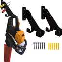 Chainsaw Holder, 2 Pack Wall Mounted Chainsaw Hanger, Garage Chainsaw Storage Rack, Hanging Yard Tools Garage Storage Shed Organizer Mounted Chainsaw Rack