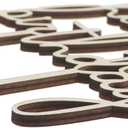 2PCS 81x130mm Wooden Happy Birthday Cake Decoration Insert Birthday Party Decoration Supplies Premium Quality Decoration