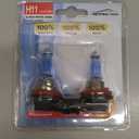 H11 Headlight Bulb 5000K Super White Light Long Life Replacement PGJ19-2 12V/55W (H11, 2 Pack)