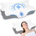 Anvo Cervical Neck Pillow for Neck and Shoulder Pain - Memory Foam Pillows for Pain Relief Sleeping, Contour Orthopedic for Side Back Stomach Sleeper, Grey