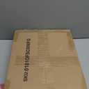 Vinyl Record Storage,Vinyl Record Holder Up to 80-100 Albums,4-Compartment Record Player Stand for Magazine,Book,CD,Files,Albums (12.2"D x 16.14"W x 14.3"H, Brown)