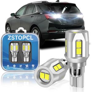 921 LED Reverse Light Bulbs Fit for Chevrolet Equinox 2005-2020, Upgraded 500% Brightness, Super Bright 912 T15 LED Backup Lights Replacement, 6000K White, Pack of 2